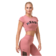 Růžová Nebbia SPORTY HERO crop top s krátkým rukávem 584