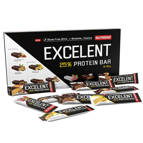 Nutrend Excelent Protein Bar 85 g - čokoláda, kokos