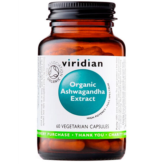 Viridian Organic Ashwagandha extract - 60 kapslí