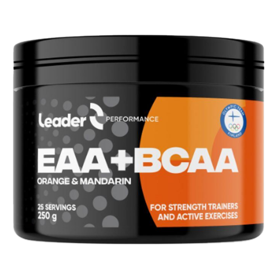 Leader EAA + BCAA 250 g - pomeranč, mandarinka