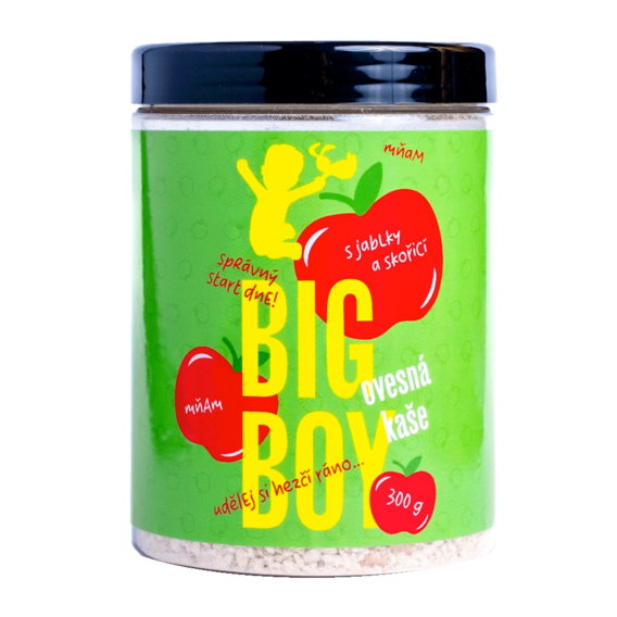 Big Boy Ovesná kaše s jablky a skořicí - 300 g