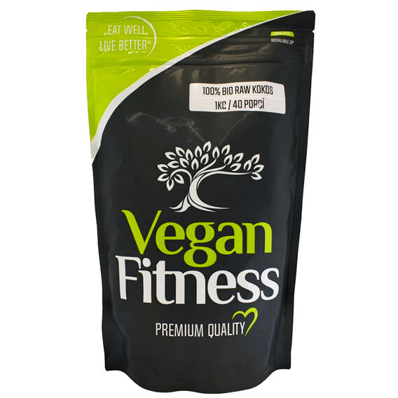 Vegan Fitness 100% RAW Kokos BIO 1000 g - bez příchutě