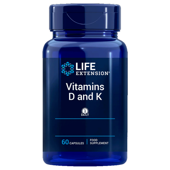 Life Extension Vitamins D & K - 60 kapslí