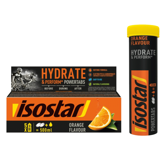 Isostar Powertabs 120 g - pomeranč