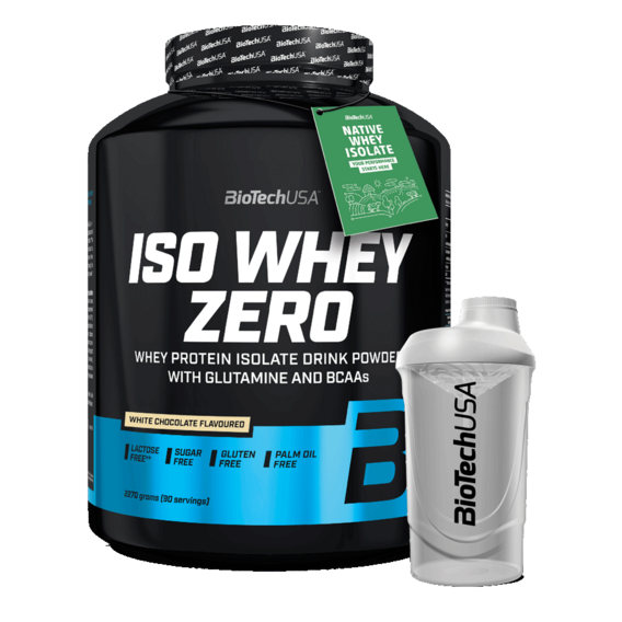 Iso Whey Zero 2270g + šejkr BiotechUSA 600ml