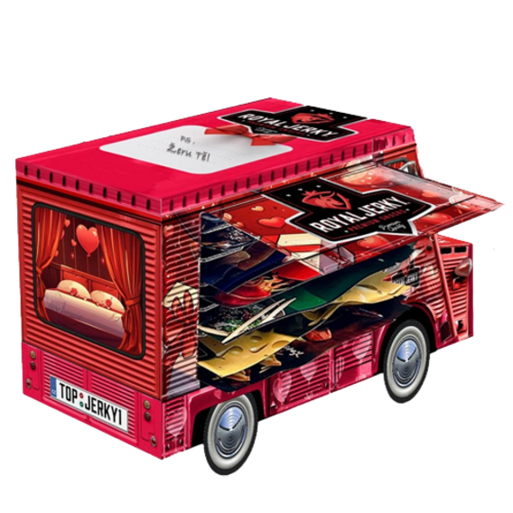 Royal Jerky Láskyplný FOOD TRUCK plný sušeného masa (7x jerky) - Food Truck