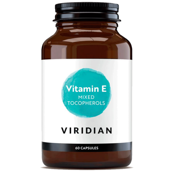 Viridian Vitamin E Mixed Tocopherols - 60 kapslí