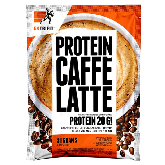Extrifit Protein Caffé Latte 80 31 g - bez příchutě