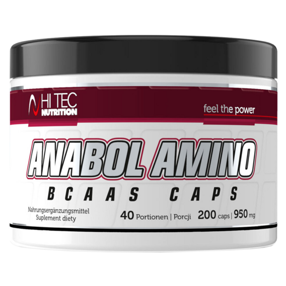 HiTec Anabol Amino BCAA S - 200 kapslí