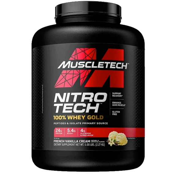 MuscleTech Nitro-Tech 100% Whey GOLD 2270 g - vanilka