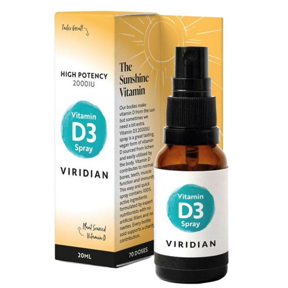 Viridian Vitamin D3 2000iu Spray - 20 ml