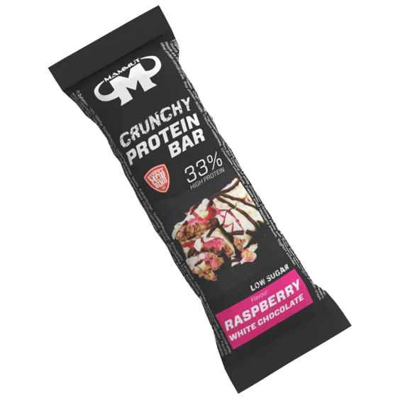 Mammut Crunchy protein bar 45 g - malina, bílá čokoláda