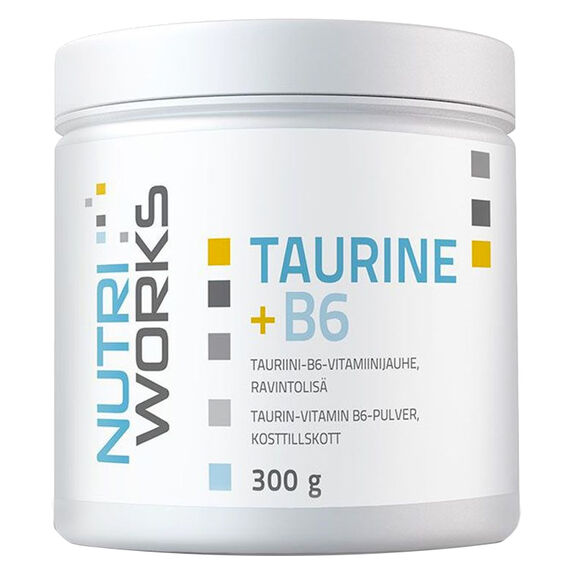NutriWorks Taurine + B6 300 g - bez příchutě