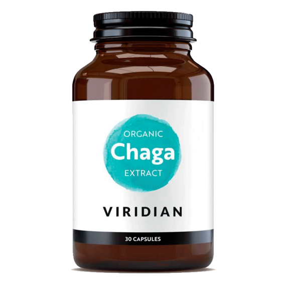 Viridian Chaga Extract Organic - 30 kapslí