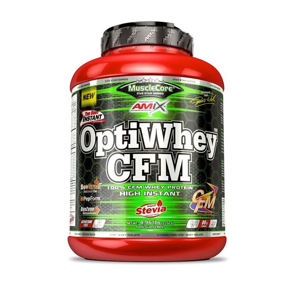 Amix OptiWhey CFM Protein 2250 g - mocca, čokoláda, káva