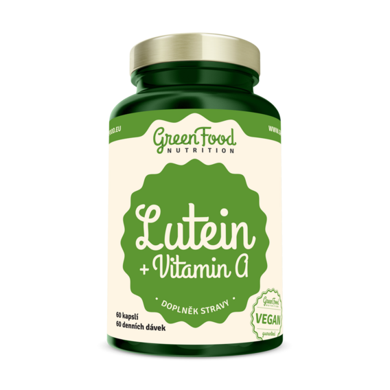 GreenFood Lutein + Vitamin A - 90 kapslí