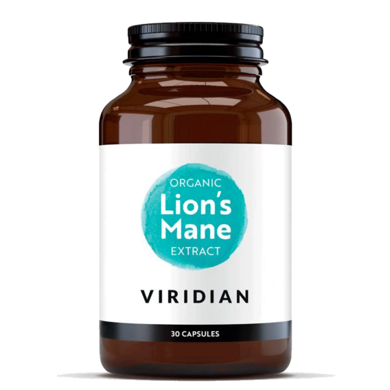 Viridian Lions Mane Extract Organic - 30 kapslí