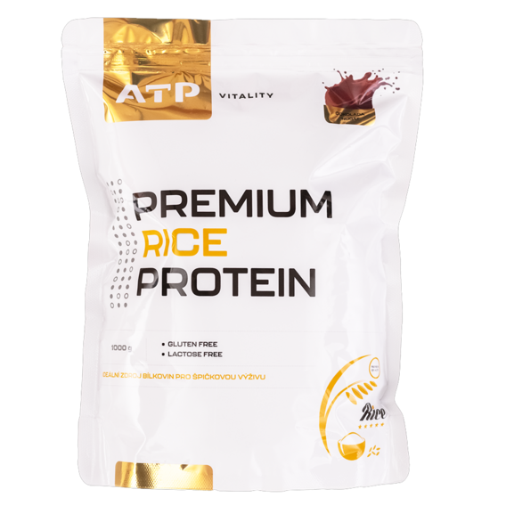 ATP Vitality Premium Rice Protein 1000 g - čokoláda, nugát