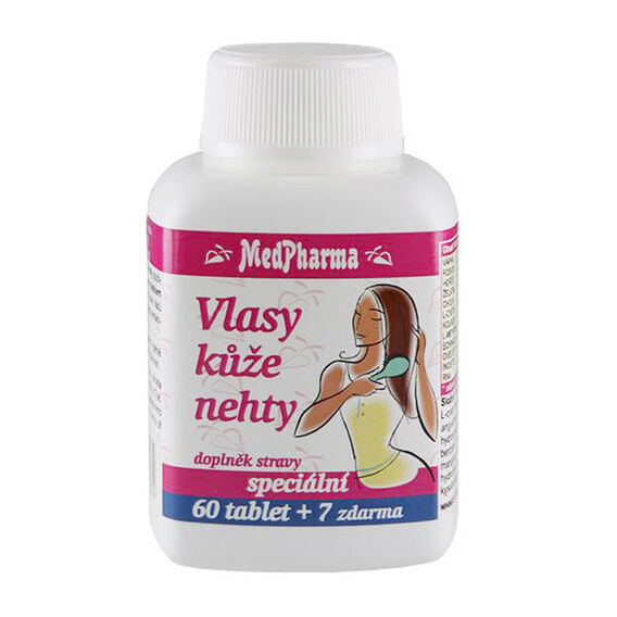 MedPharma Vlasy, kůže, nehty - 67 tablet