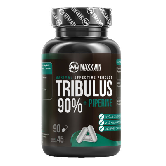 MAXXWIN Tribulus 90% + Piperine - 90 kapslí