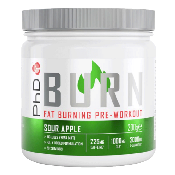 PhD Burn Pre-Workout 200 g - citron