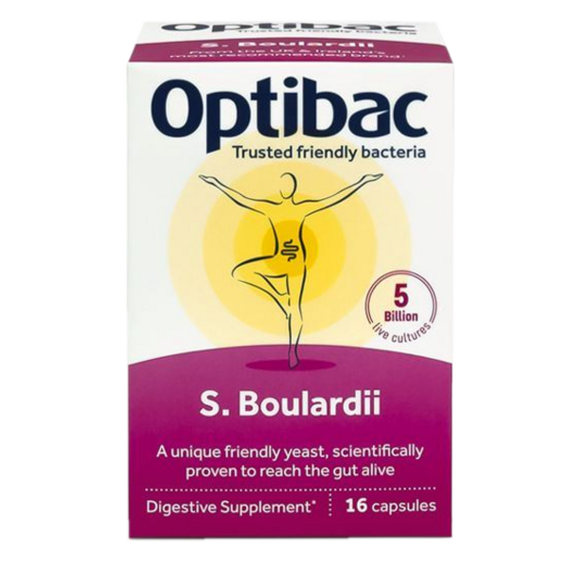Optibac Saccharomyces Boulardii - 16 kapslí