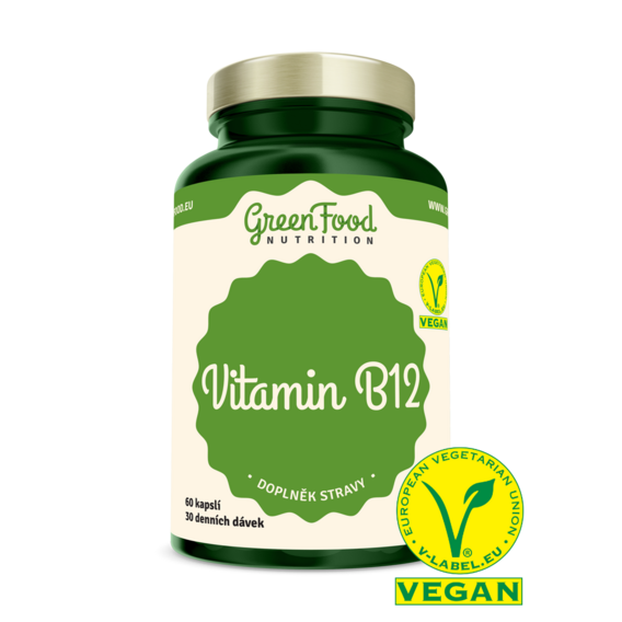 GreenFood Vitamin B12 - 90 kapslí